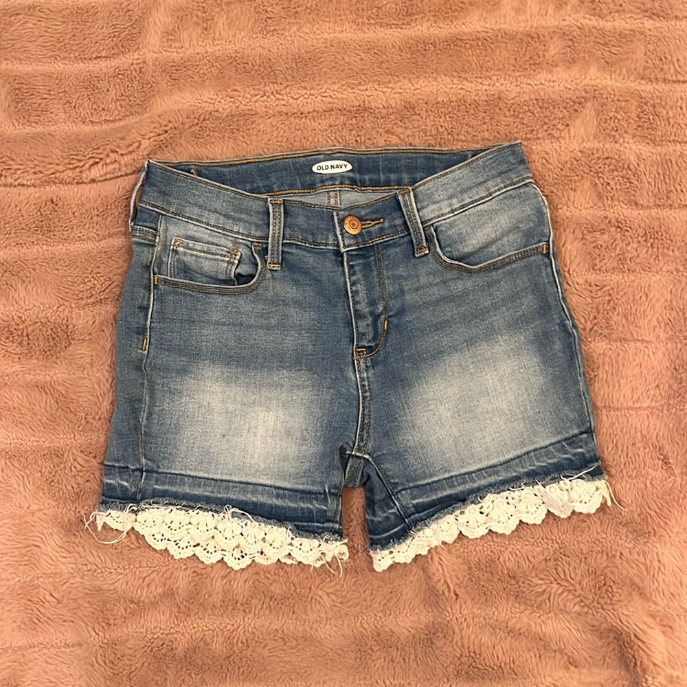 Old Navy Girls Lace Trim Shorts size 12